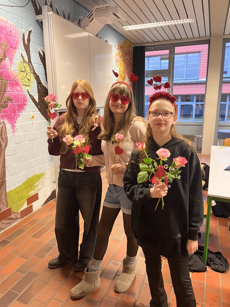 Rosen-Aktion der Schülervertretung