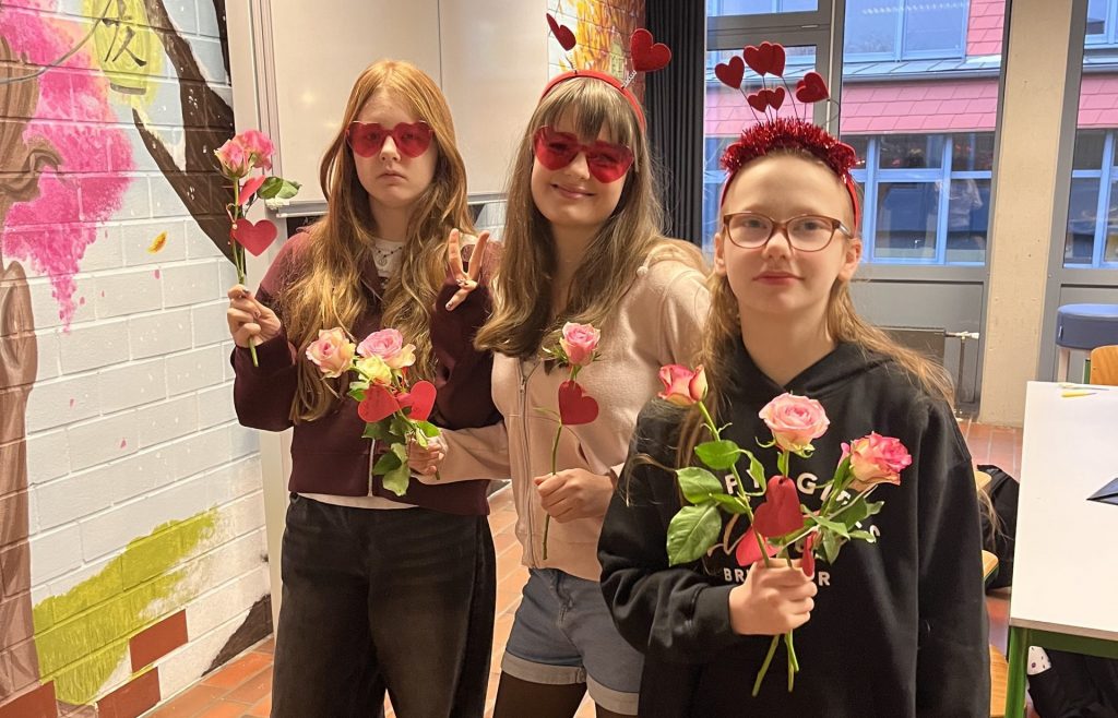 Rosen-Aktion der Schülervertretung